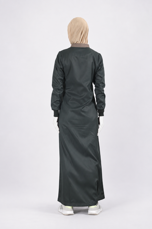Mode Green Contrast Jilbab
