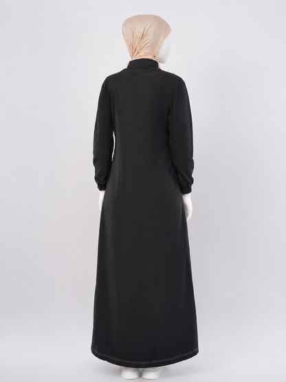 Black & Olive Smart Pick Jilbab