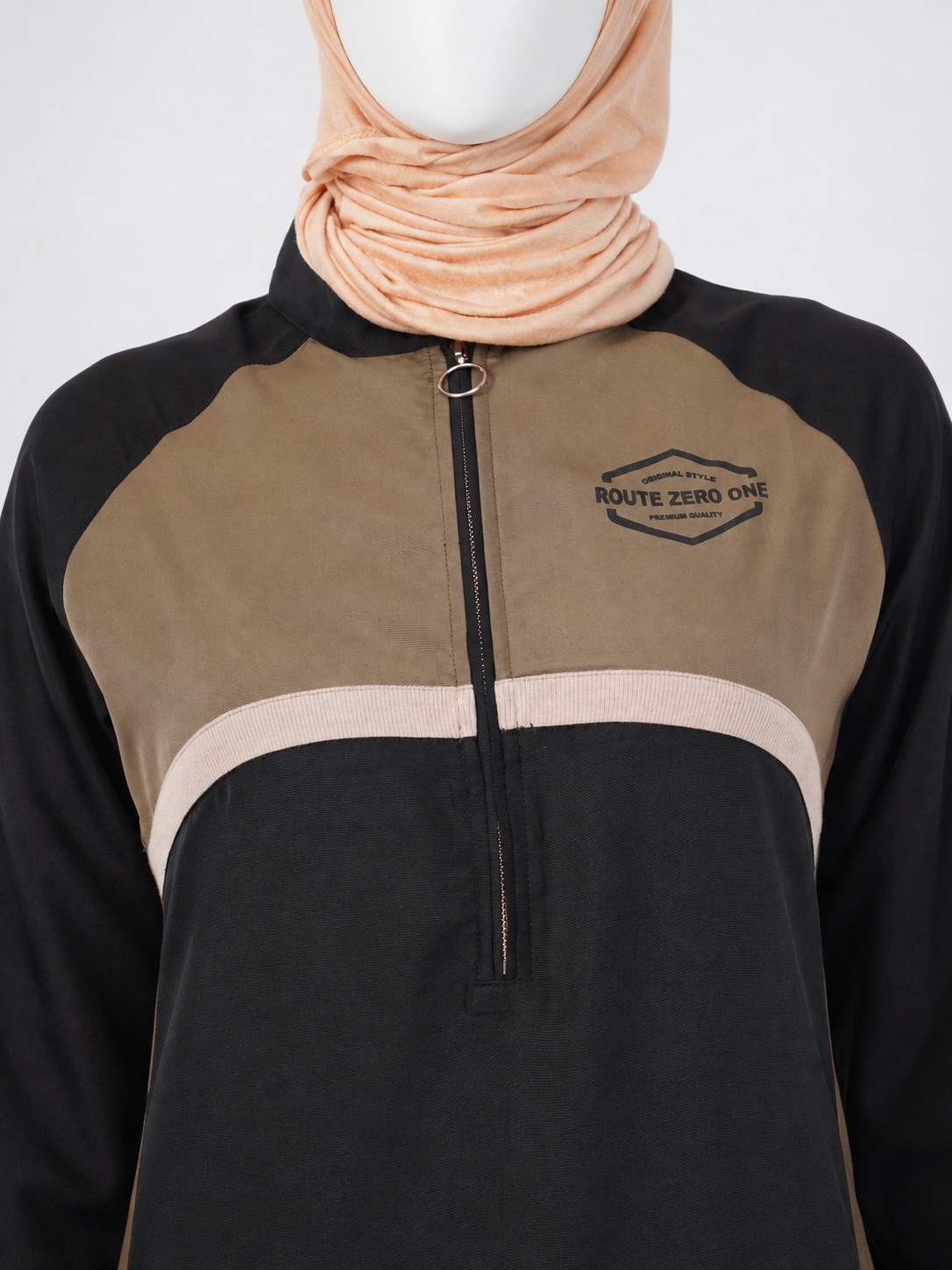 Black & Olive Smart Pick Jilbab
