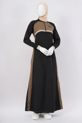 Black & Olive Smart Pick Jilbab