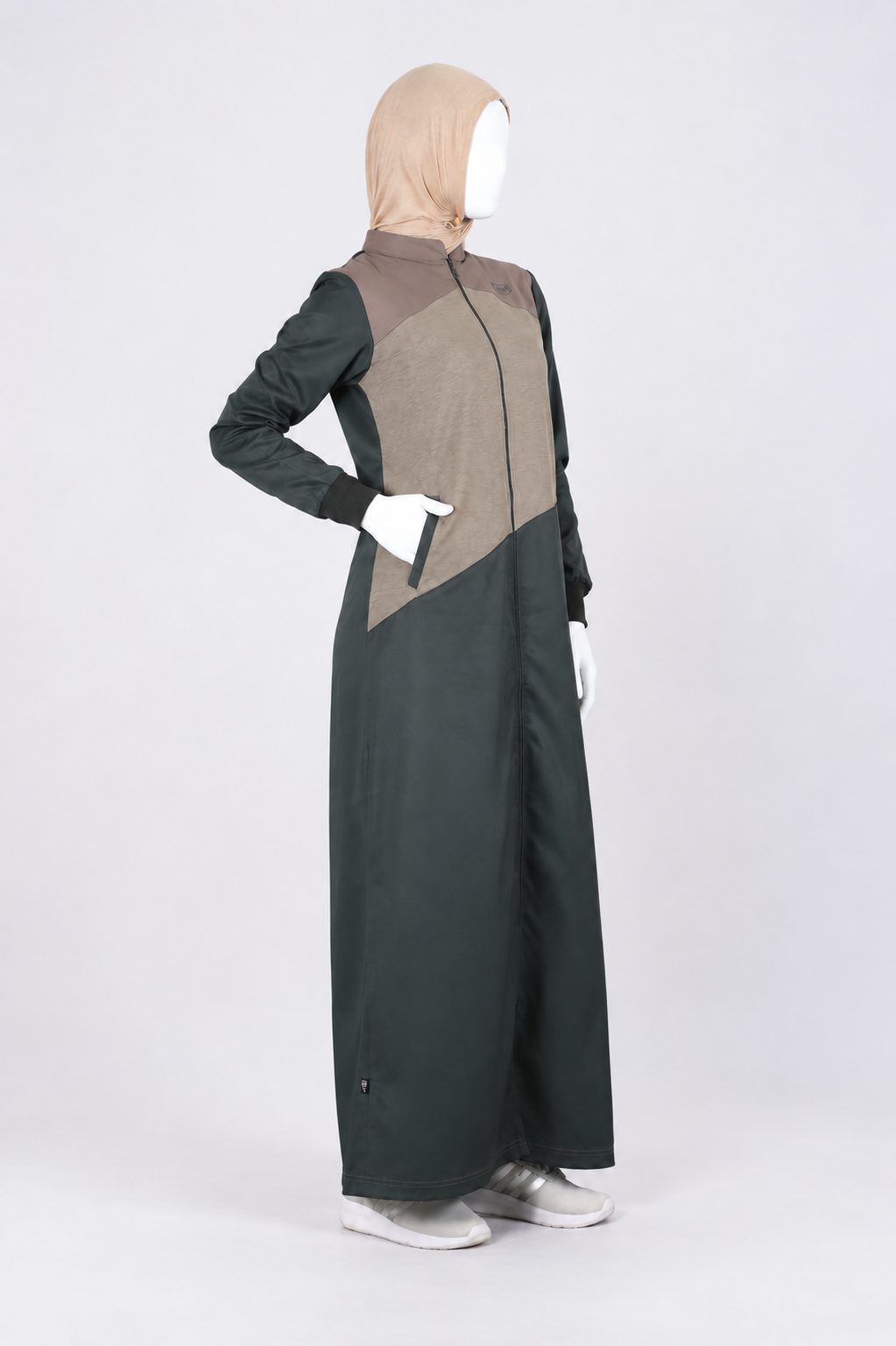 Mode Green Contrast Jilbab