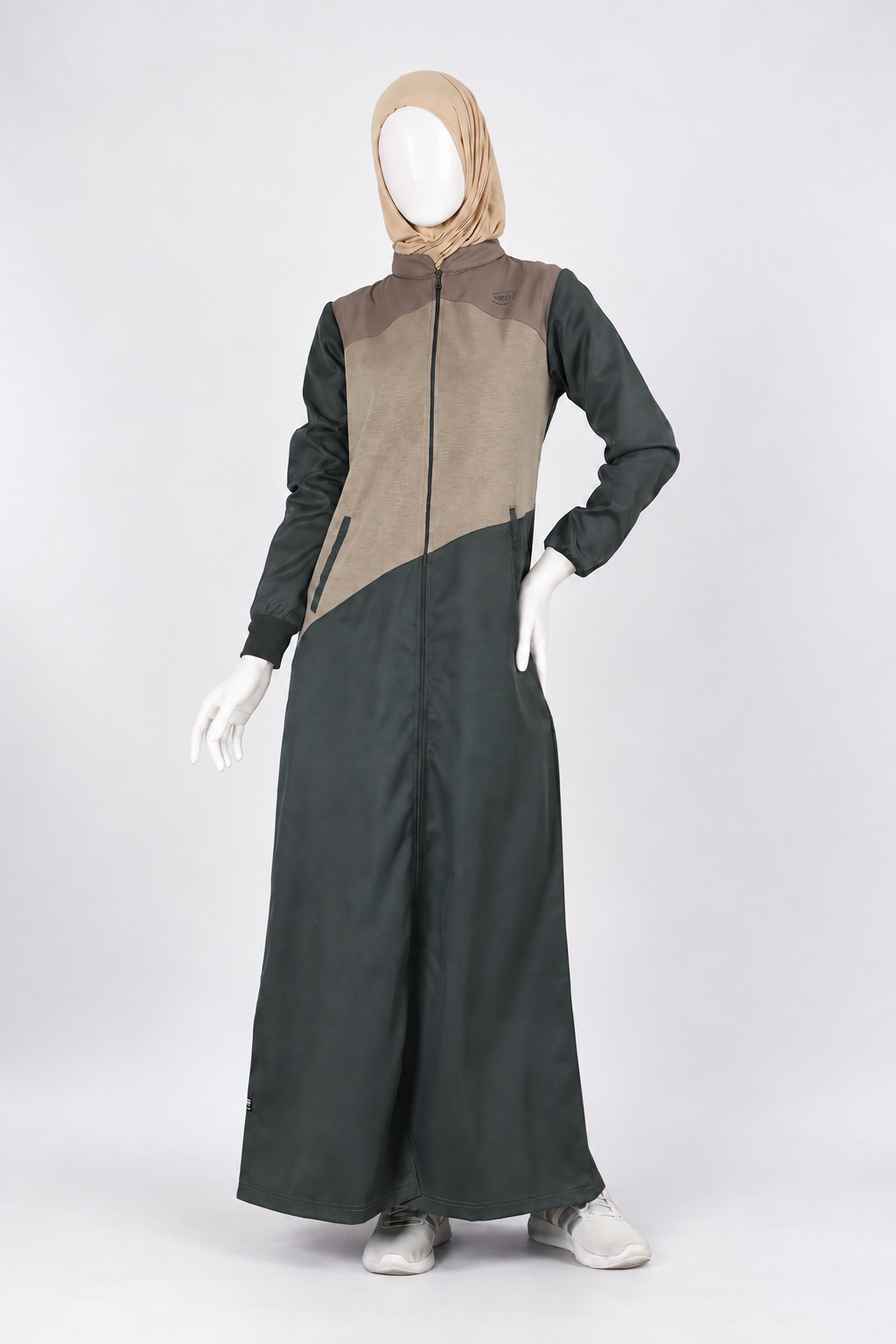 Mode Green Contrast Jilbab