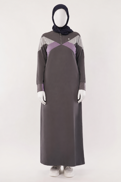 Urban Slate Raised Collar Jilbab