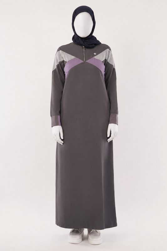 Urban Slate Raised Collar Jilbab