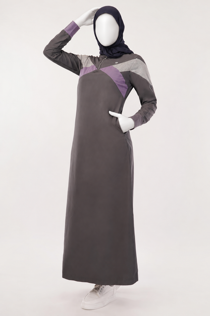 Urban Slate Raised Collar Jilbab