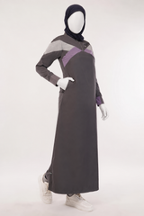 Urban Slate Raised Collar Jilbab